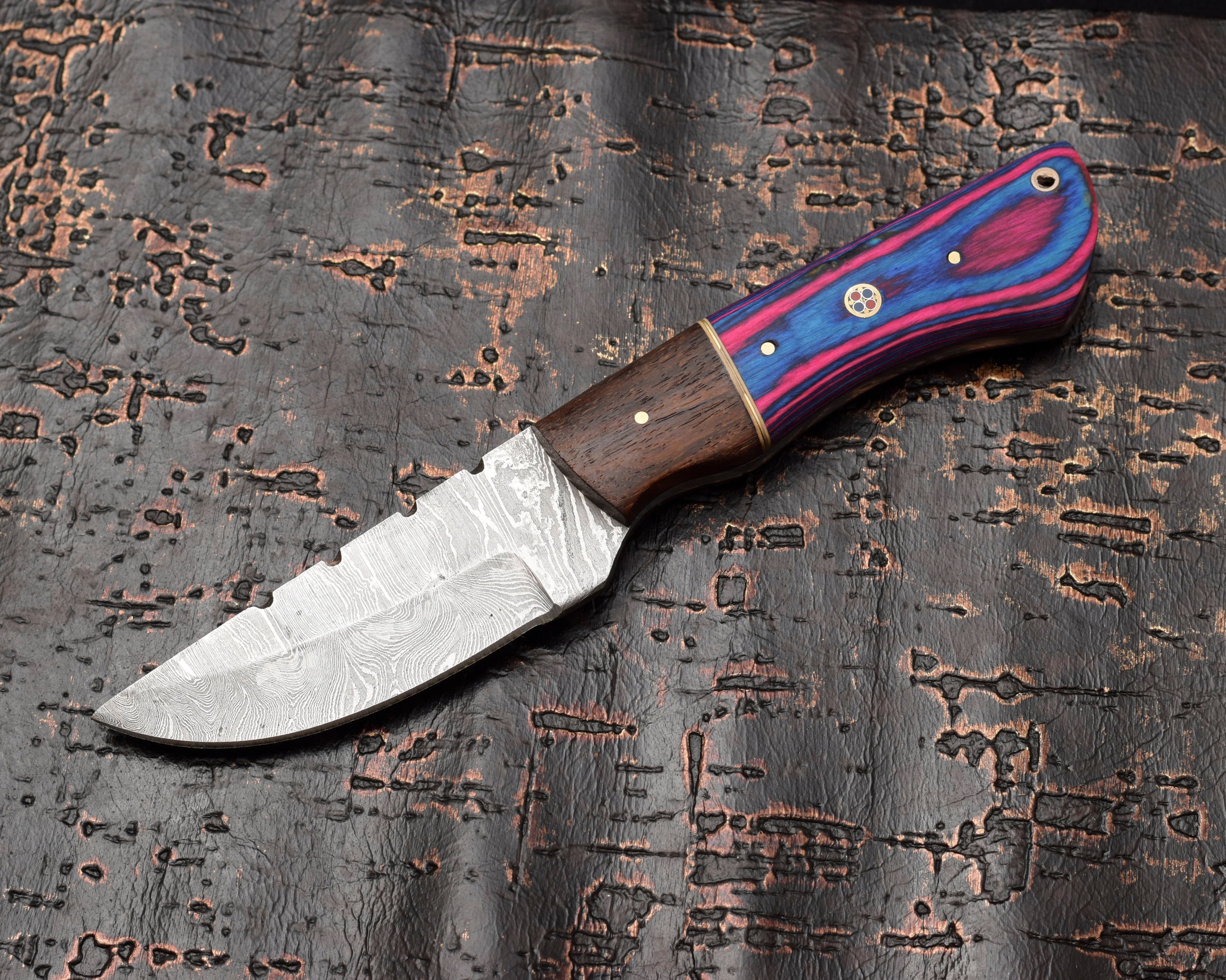 Handmade Damascus Survival Knife: Tactical Prepper Tool
