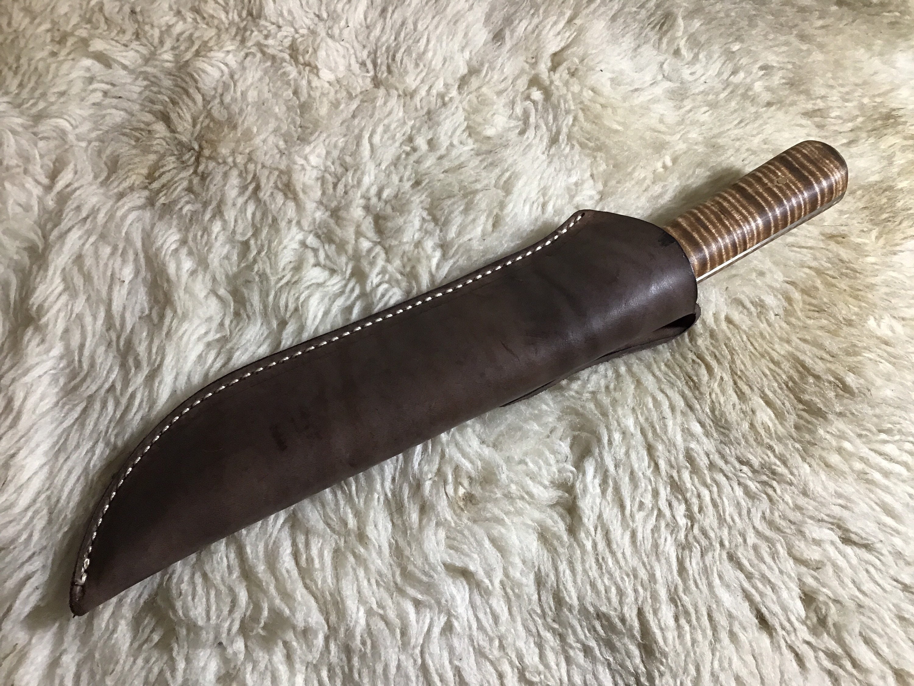 Dragon Slayer knife with leather sheath - Jeff White