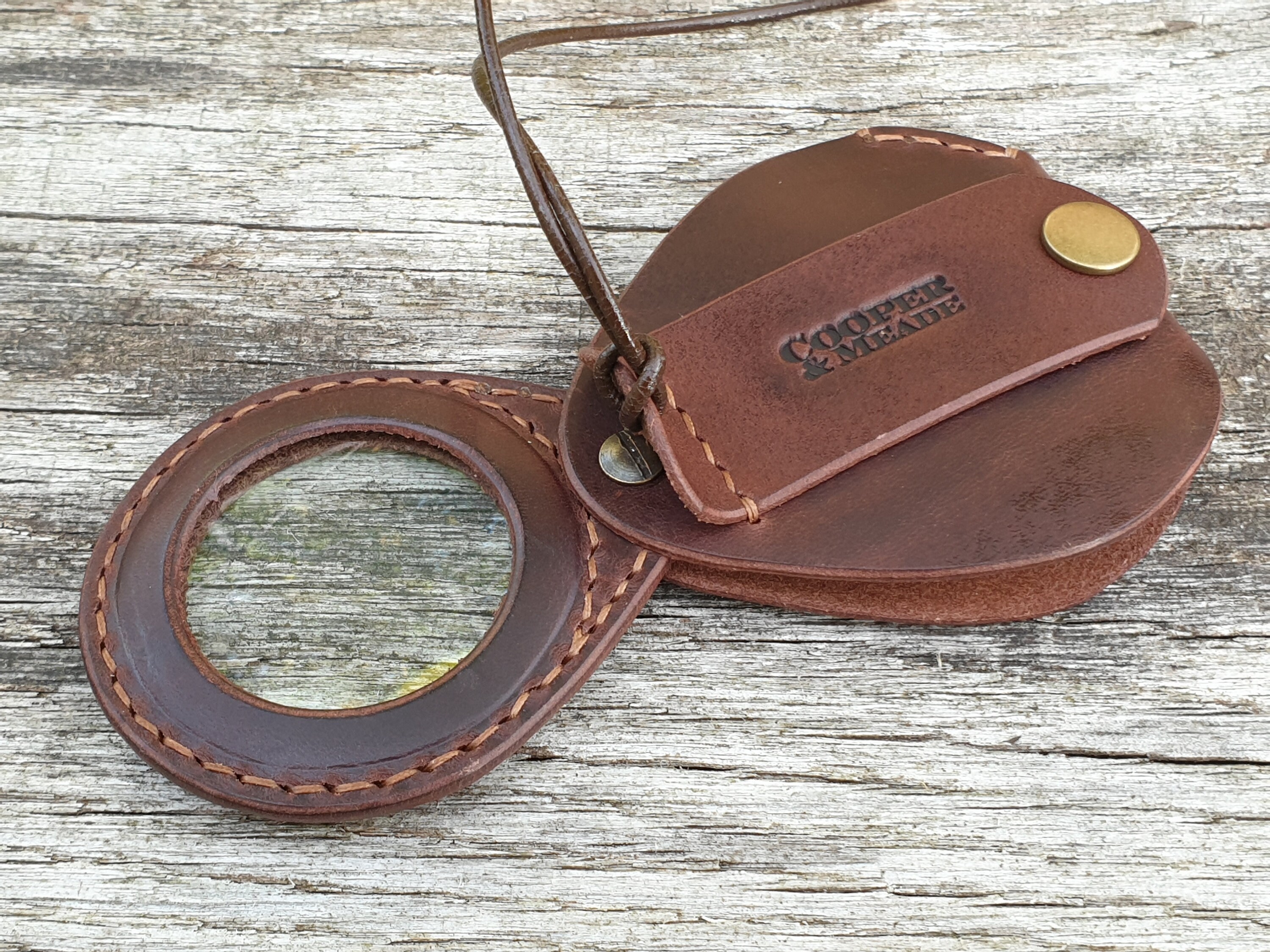 Leather Magnifying Glass for Prepping & Survival