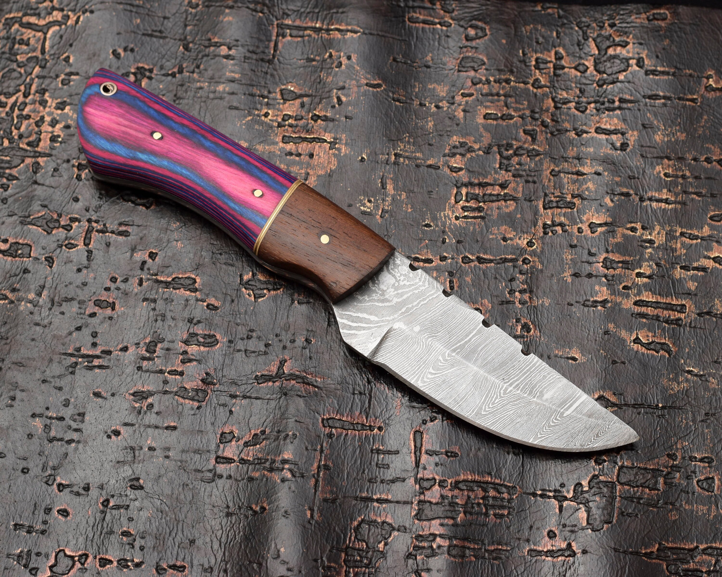 Handmade Damascus Survival Knife: Tactical Prepper Tool