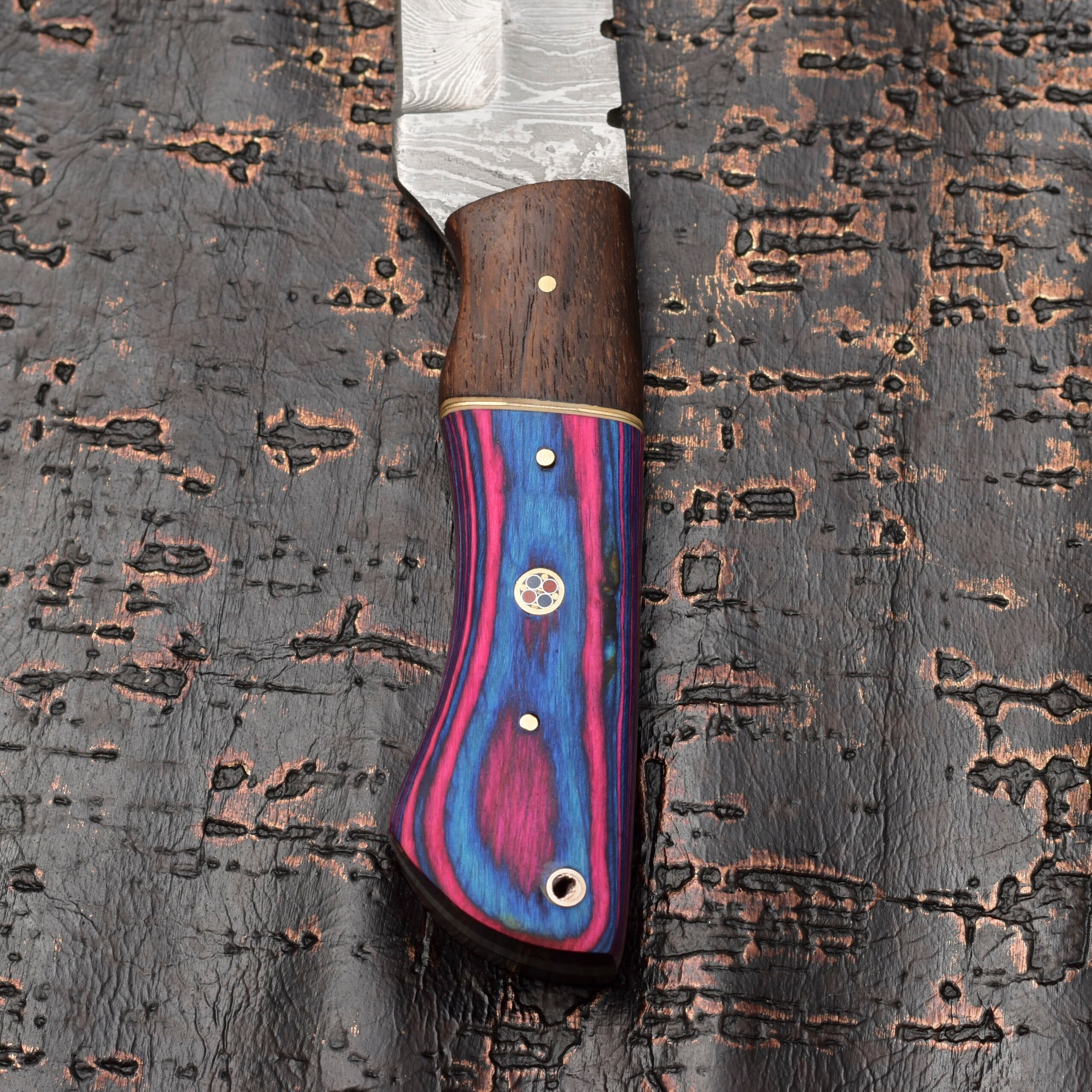 Handmade Damascus Survival Knife: Tactical Prepper Tool
