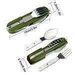 7-in-1 Stainless Steel Folding Tableware Set