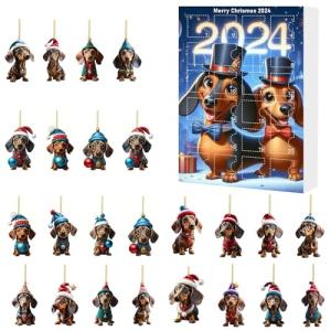 2024 Funny Dog Holiday Advent Calendar Set