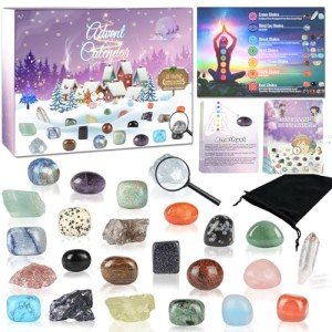 Chakra Crystal Advent Calendar 2024: 24 Days Countdown