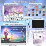 Chakra Crystal Advent Calendar 2024: 24 Days Countdown