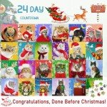 2024 Christmas Cat Puzzle Advent Calendar - 1008 Pieces