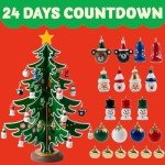 2024 Christmas Countdown Advent Calendar with Ornaments