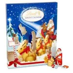 Lindt Chocolate Advent Calendar 2024 with Thank You Sticker