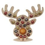 Wooden Christmas Advent Calendar with Chocolate Treats