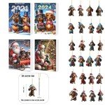 2024 Funny Dog Holiday Advent Calendar Set
