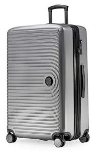 HAUPTSTADTKOFFER Mitte - Large Hard-Shell Suitcase, TSA, 4 Wheels, Check-In Luggage with 8 cm Volume Expansion, 77cm, 130 liters, Matt silver
