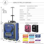 MiniMax Travel Suitcase with Wheels with Front Pocket for Toys/Dolls/Teddy Bears, Inim Xam Blue, Bagage Cabine