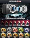4K 64MP Digital Camera,2.8" UHD Compact Cameras with 16X Digital Zoom, Autofocus Rechargeable Vlogging Cameras with 1200mAh Battery, 32GB Card, Portable Camera for Teens Students Kids Boys Girls