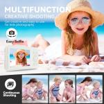 Digital Camera with 64GB SD Card, 4K Digital Compact Cameras - 2.8'' Large Screen, 16X Digital Zoom, Autofocus, Anti Shake, Rechargeable Mini Vlogging Camera for Kids Beginners Students (White)