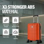 ATX Luggage 55x36x20cm Cabin Suitcase Super Lightweight Small Suitcase Approved for 100+ Airlines Including EasyJet, Ryanair, British Airways & Virgin Atlantic (Orange, 21Inches, 33Liter)