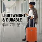 ATX Luggage 55x36x20cm Cabin Suitcase Super Lightweight Small Suitcase Approved for 100+ Airlines Including EasyJet, Ryanair, British Airways & Virgin Atlantic (Orange, 21Inches, 33Liter)