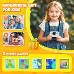 HiMont Kids Camera Instant Print, 1080P Instant Print Camera for Kids with 32GB Card & 3 Rolls Paper, Selfie Digital Camara, Funny Toys Gifts for Boys & Girls Age 3-12 (Black)