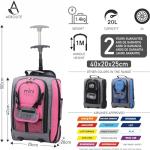 Aerolite MiniMAX 18L Ryanair 40x20x25 Size Cabin Hand Luggage Under Seat Trolley Backpack Carry On Cabin Hand Luggage Bag with 2 Year Warranty Set of 2