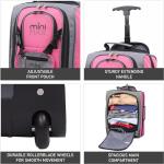 Aerolite MiniMAX 18L Ryanair 40x20x25 Size Cabin Hand Luggage Under Seat Trolley Backpack Carry On Cabin Hand Luggage Bag with 2 Year Warranty Set of 2