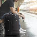Aerolite Large 39L 3-in-1 Travel Backpack, Fits up to 17in Laptop, Carry On Hand Cabin Luggage Rucksack Satchel Holdall Daypack Weekend Flight Bag for Travel Work School Office, 55x35x20cm, Black