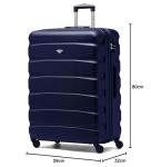 Flight Knight Lightweight 4 Wheel ABS Hard Case Extra Large Suitcase Approved for Over 100 Airlines Including easyJet, British Airways, Ryanair, Jet2, Emirates & Many More - Check-in Large Size 29"