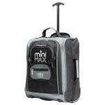 Aerolite MiniMAX 30L EasyJet 45x36x20 Maximum Size Cabin Hand Luggage Under Seat Trolley Backpack Carry On Cabin Hand Luggage Bag with 2 Year Warranty Black