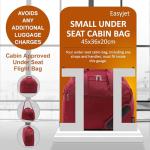 Aerolite Easyjet 45x36x20 Maximum Size Carry On Holdall Travel Duffel Bag Cabin Luggage Lightweight Under Seat Flight Bag with 5 Year Warranty, (Wine)