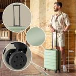 Cabin Max Anode 55x40x20 Cabin Suitcase, Built in Lock, Lightweight Carry On, 8 Wheels, Wet Pocket, Suitable for Ryanair, Easyjet, Paid Hand Luggage Carry-Ons (55 x 40 x 20 cm 40l)