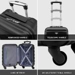 Flight Knight Cabin Suitcase 55x35x20, Carry On for Over 100 Airlines Like Ryanair, EasyJet, British Airways, Virgin Atlantic Lightweight Small Durable Cabin Bag, ABS Hard Shell, Hand Luggage