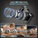 Digital Camera 4K, 48MP 16X Autofocus Digital Zoom Photo Camera, 3 Inch 180° Flip LCD Screen Compact Vlogging Photography Camera with Charging Station, 2 Batteries, 32GB Card for Children, Beginners