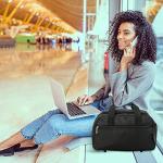 Aerolite 40x20x25cm Ryanair Maximum Size Premium Lightweight Foldable Under Seat Flight Travel Carry On Hand Cabin Luggage Duffel Bag Holdall 40x20x25 (Black, Set of 2)