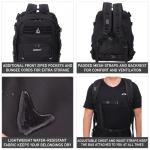 Aerolite 45x36x20cm Easyjet Maximum 32L Tactical Backpack Eco-Friendly Shower-Resistant Camping Hiking Trekking Travel Carry On Hand Cabin Luggage Flight Rucksack Bag 45x36x20 Easyjet Approved Black
