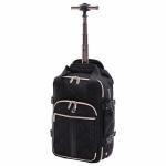 Aerolite 40x20x25 Ryanair Size Backpack Trolley Bag with 2 Wheels Recycled Eco-Friendly Cabin Luggage Approved Extendable Handle Travel Carry On Flight Rucksack with 10 Year Warranty (Quilted)
