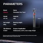 ULANZI MT-44 Mobile Phone Camera Tripod 147cm 3-in-1 Selfie Stick with Bluetooth Remote, 360° Ball Head, Cold Shoe Mount, 1/4" Thread, Compact Travel Tripod for DSLR Cameras Action Cameras Smartphone