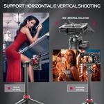 ULANZI MT-44 Mobile Phone Camera Tripod 147cm 3-in-1 Selfie Stick with Bluetooth Remote, 360° Ball Head, Cold Shoe Mount, 1/4" Thread, Compact Travel Tripod for DSLR Cameras Action Cameras Smartphone