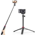 ULANZI MT-44 Mobile Phone Camera Tripod 147cm 3-in-1 Selfie Stick with Bluetooth Remote, 360° Ball Head, Cold Shoe Mount, 1/4" Thread, Compact Travel Tripod for DSLR Cameras Action Cameras Smartphone