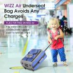 Aerolite 40x30x20 Carry On Luggage, 2-Wheel Trolley & Backpack for Ryanair & Wizz Air Under Seat Allowance