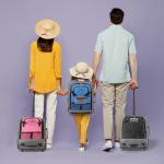 Aerolite 40x30x20 Carry On Luggage, 2-Wheel Trolley & Backpack for Ryanair & Wizz Air Under Seat Allowance