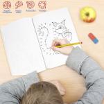 Abeec Activity Books for Children - 4 A4 Books Containing: Word Search, Dot to Dot and Colouring Books for Children. Kids Travel Activity Packs for Kids