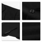 Allthemen Mens Suits 2 Piece Suit Slim Fit Wedding Dinner Tuxedo Suits for Men Business Casual Jacket & Trousers, Chest 38(trousers:waist 32)/Medium, Black