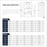 Allthemen Mens Suits 2 Piece Suit Slim Fit Wedding Dinner Tuxedo Suits for Men Business Casual Jacket & Trousers, Chest 38(trousers:waist 32)/Medium, Black