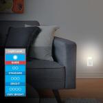 GE White Always-On LED Night Light, Plug into Wall, Compact, Soft Glow, UL-Listed, Ideal for Bedroom, Nursery, Bathroom, Hallway, 11311, 2 Pack