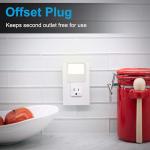 GE White Always-On LED Night Light, Plug into Wall, Compact, Soft Glow, UL-Listed, Ideal for Bedroom, Nursery, Bathroom, Hallway, 11311, 2 Pack