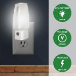 MaxLite Plug in Night Light Dusk to Dawn, White