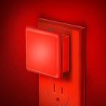 Red Night Light,JandCase Red NightLight[2 Pack],0.3W LED Night Light with Auto Light Sensor,Night Lamp Plug into Wall for Bedroom,Corridor,Hallway,Non-dimmable