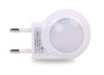 Omeet EU 2-pin Plug - Portable Plug-in 0.7W Travel LED Night Light with USB Wall Charger - 2 Pack of White