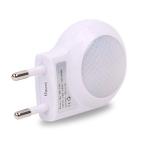 Omeet EU 2-pin Plug - Portable Plug-in 0.7W Travel LED Night Light with USB Wall Charger - 2 Pack of White