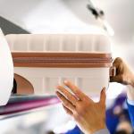 Flight Knight Lightweight 2 Wheel ABS Hard Case Suitcases Cabin Carry On Hand Luggage Approved for Over 100 Airlines Including Wizz, Ryanair & easyJet Approved Free Carry On 40x30x20cm