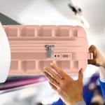 Flight Knight Cabin Suitcase 55x35x20, Lightweight Carry On Bag for Over 100 Airlines- Ryanair, EasyJet, British Airways, Virgin Atlantic - Small Durable Hand Luggage, ABS Hard Shell- TSA Lock