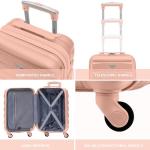 Flight Knight Cabin Suitcase 55x35x20, Lightweight Carry On Bag for Over 100 Airlines- Ryanair, EasyJet, British Airways, Virgin Atlantic - Small Durable Hand Luggage, ABS Hard Shell- TSA Lock